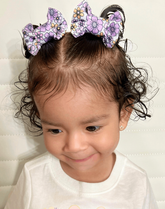 Violet Fields Bow Clips